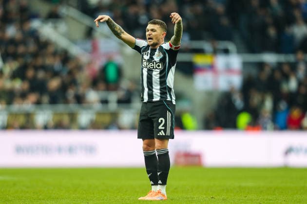 Newcastle United v AFC Bournemouth, Emirates FA Cup Kieran Trippier Of Newcastle United gestures during the Newcastle United v AFC Bournemouth Emirates FA Cup Third Round match at St. James Park, Newcastle Upon Tyne, England on 9 January 2026 Credit: Lee Keuneke Every Second Media Editorial use only. All images are copyright Every Second Media Limited. No images may be reproduced without prior permission. All rights reserved. Premier League and Football League images are subject to licensing agreements with Football DataCo Limited. see https: www.football-dataco.com Copyright: xIMAGO EveryxSecondxMediax ESM-1743-0055 LeexKeunekex xEveryxSecondxMediax