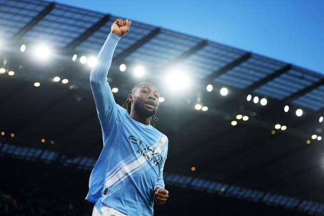 Antoine Semenyo of Manchester City celebrates scoring a goal to make it 6-0 Manchester City v Exeter City, Emirates FA Cup, Third Round, Football, Etihad Stadium, Manchester, UK - 10 Jan 2026Manchester Etihad Stadium United Kingdom EDITORIAL USE ONLY No use with unauthorised audio, video, data, fixture lists, club league logos or live services. Online in-match use limited to 120 images, no video emulation. No use in betting, games or single club league player publications. Copyright: xWillxCooper Shutterstockx 16246255ab