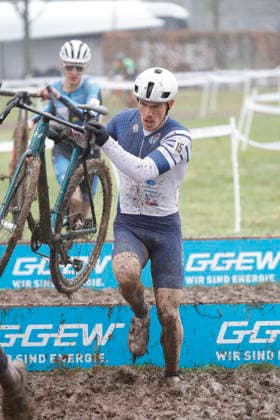 10.01.2026 Deutsche Meisterschaft Rad-Cross Bensheim Deutsche Radcross Meisterschaft 2026 U23 Nr 15 Elias Ray (VC Darmstadt) Bensheim Hessen Deutschland