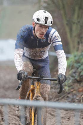 10.01.2026 Deutsche Meisterschaft Rad-Cross Bensheim Deutsche Radcross Meisterschaft 2026 U23 Nr 15 Elias Ray (VC Darmstadt) Bensheim Hessen Deutschland