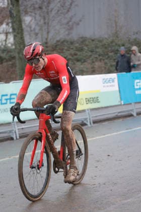10.01.2026 Deutsche Meisterschaft Rad-Cross Bensheim Deutsche Radcross Meisterschaft 2026 U23 Nr 3 Sieger Eike Behrens (Stevens Racing Team) Bensheim Hessen Deutschland