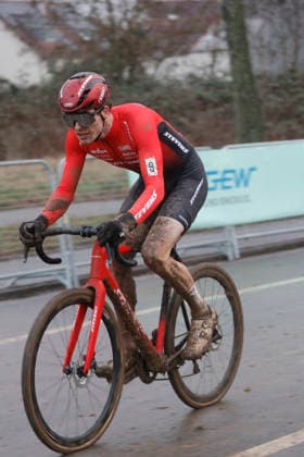 10.01.2026 Deutsche Meisterschaft Rad-Cross Bensheim Deutsche Radcross Meisterschaft 2026 U23 Nr 3 Sieger Eike Behrens (Stevens Racing Team) Bensheim Hessen Deutschland