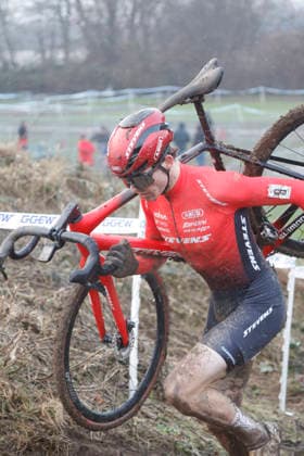 10.01.2026 Deutsche Meisterschaft Rad-Cross Bensheim Deutsche Radcross Meisterschaft 2026 U23 Nr 3 Sieger Eike Behrens (Stevens Racing Team) Bensheim Hessen Deutschland