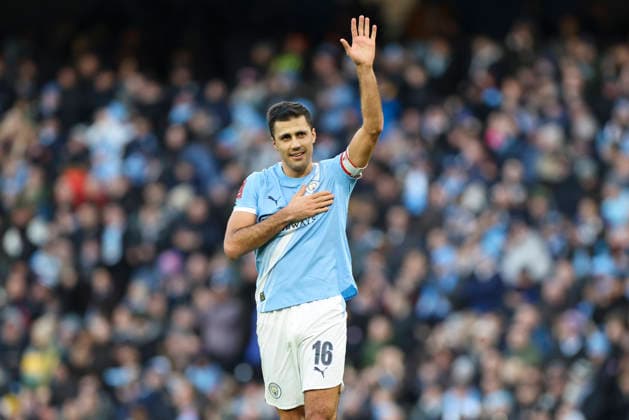 Manchester City v Exeter City, Emirates FA Cup Manchester City midfielder Rodri (16) scores a GOAL 2-0 and celebrates during the Manchester City v Exeter City Emirates FA Cup Third Round match at the Etihad Stadium, Manchester, England on 10 January 2026 Credit: Phil Duncan Every Second Media Editorial use only. All images are copyright Every Second Media Limited. No images may be reproduced without prior permission. All rights reserved. Premier League and Football League images are subject to licensing agreements with Football DataCo Limited. see https: www.football-dataco.com Copyright: xIMAGO EveryxSecondxMediax ESM-1745-0023 PhilxDuncanx xEveryxSecondxMediax