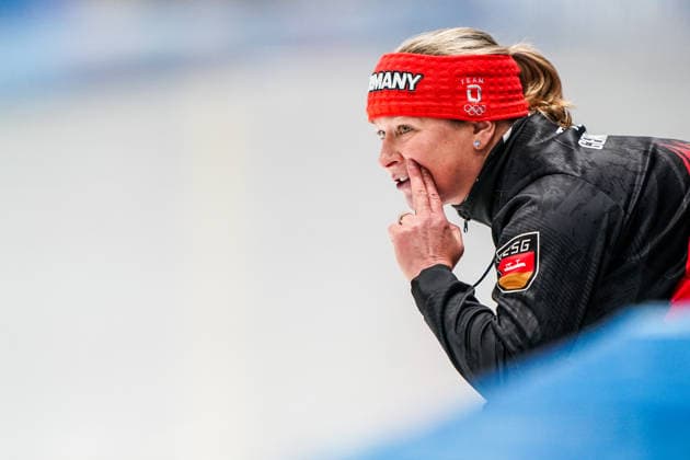 2026-01-10 - ISU European Speed skating, Eisschnelllauf Championships TOMASZOW MAZOWIECKI, POLAND - JANUARY 10: Claudia Pechstein of Germany during the ISU European Speed Skating Championships at the Arena Lodowa on January 10, 2026 in Tomaszow Mazowiecki, Poland Tomaszow Mazowiecki Arena Lodowa Poland Content not available for redistribution in The Netherlands directly or indirectly through any third parties. Copyright: xAndrexWeeningx