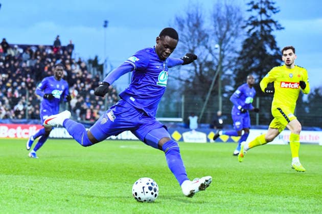 FOOTBALL : US Orleans vs AS Monaco - Coupe de France - 16e de finale - 10 01 2026 Florian Balogun (AS Monaco) OrleansFrance  Copyright: xBaptistexAutissierx