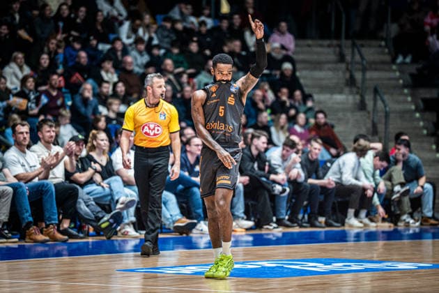 10.01.2026, xhfmx, Basketball easyCredit BBL Bundesliga, Frankfurt Skyliners - NINERS Chemnitz Corey Davis (Niners Chemnitz) (DFL DFB REGULATIONS PROHIBIT ANY USE OF PHOTOGRAPHS as IMAGE SEQUENCES and or QUASI-VIDEO) Frankfurt am Main