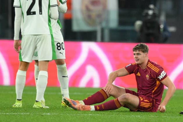 Foto IPP Roberto Ramaccia Roma 10 1 2026 Campionato di Calcio Serie A 2025 2026 Roma vs Sassuolo Nella foto Evan Ferguson Italy Photo Press - World Copyright Roma italy Italia ITALY  Copyright: xR4924_italyphotopressx