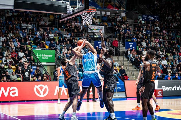 10.01.2026, xhfmx, Basketball easyCredit BBL Bundesliga, Frankfurt Skyliners - NINERS Chemnitz Jeadon LeDee (Skyliners Frankfurt) (DFL DFB REGULATIONS PROHIBIT ANY USE OF PHOTOGRAPHS as IMAGE SEQUENCES and or QUASI-VIDEO) Frankfurt am Main