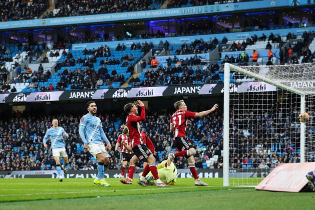 Manchester City v Exeter City, Emirates FA Cup Exeter City defender Jack Fitzwater (5) own goal 4-0 Manchester City midfielder Rayan Cherki (10) during the Manchester City v Exeter City Emirates FA Cup Third Round match at the Etihad Stadium, Manchester, England on 10 January 2026 Credit: Phil Duncan Every Second Media Editorial use only. All images are copyright Every Second Media Limited. No images may be reproduced without prior permission. All rights reserved. Premier League and Football League images are subject to licensing agreements with Football DataCo Limited. see https: www.football-dataco.com Copyright: xIMAGO EveryxSecondxMediax ESM-1745-0119 PhilxDuncanx xEveryxSecondxMediax