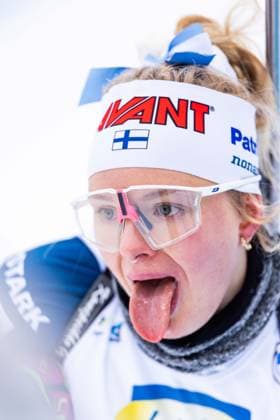 10.01.2026, GER, Biathlon, Saison 25 26, Frauen, BMW IBU World Cup Biathlon, Staffel 4x6km Venla Lehtonen (FIN) 98559 Oberhof LOTTO Thüringen ARENA am Renns Thüringen Deutschland *** 10 01 2026, GER, Biathlon, Season 25 26, Women, BMW IBU World Cup Biathlon, Relay 4x6km Venla Lehtonen FIN 98559 Oberhof LOTTO Thüringen ARENA am Renns Thüringen Germany