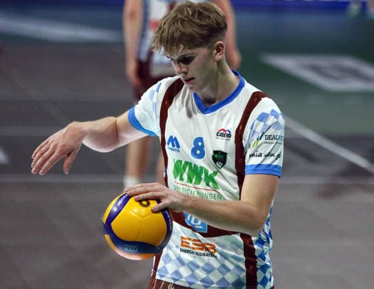 Janik SAMBALE (Herrsching), He-Volleyball, 1. BL, 25 26, WWK Herrschingvs VfB Frierichshafen, BMW Park, Muenchen, Copyright: WolfgangxFehrmann
