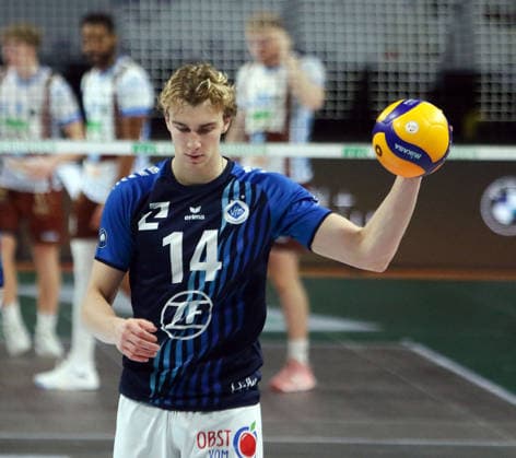 James VAN BUREN (Friedrichshafen), He-Volleyball, 1. BL, 25 26, WWK Herrschingvs VfB Frierichshafen, BMW Park, Muenchen, Copyright: WolfgangxFehrmann