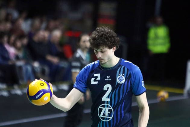 Antonio MACIEL (Friedrichshafen), He-Volleyball, 1. BL, 25 26, WWK Herrschingvs VfB Frierichshafen, BMW Park, Muenchen, Copyright: WolfgangxFehrmann