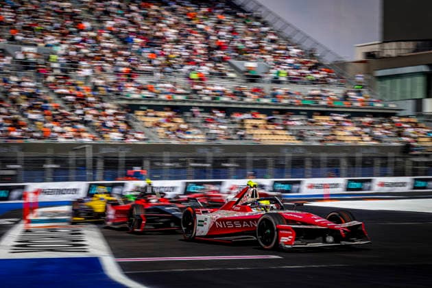 2025 FORMULA E MEXICO CITY ePRIX 01 ROWLAND Oliver (gbr), Nissan Formula E Team, Nissan e-4ORCE 05, action during the the Mexico City Paulo ePrix, 2nd round of the 2025-26 ABB FIA Formula E World Championship, WM, Weltmeisterschaft on the Autodromo Hermanos Rodriguez from January 8 to 10, 2025 in Mexico City, Mexico - Mexico CityMexico  Copyright: xPauloxMariax