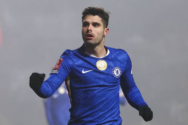Pedro Neto of Chelsea celebrates after scoring a goal during the FA Cup match between Charlton Athletic and Chelsea at The Valley in London, England (Photo by Alexander Canillas Sports Press Photo) Copyright: xAlexanderxCanillas SPPx Sportspressphoto_SPR80584