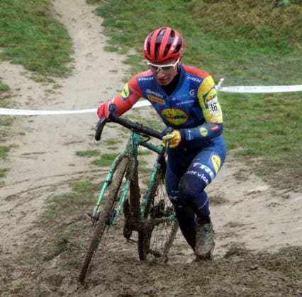 lsb - Radsport - Cyclo Cross - Deutsche Meisterschaften in Bensheim - 10. und 11.01.2026 - Saison 2025-2026 - Bensheim v. l. Louis Leidert Lidl-Trek-Team Aktion, Einzelbild, -