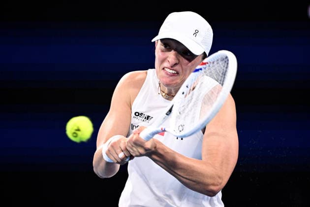 TENNIS UNITED CUP SYDNEY, Iga Swiatek of Poland in action against Belinda Bencic of Switzerland during the 2026 United Cup final between Poland and Switzerland at Ken Rosewall Arena in Sydney, Sunday, January 11, 2026. ( NO ARCHIVING, EDITORIAL USE ONLY SYDNEY NEW SOUTH WALES AUSTRALIA  Copyright: xDANxHIMBRECHTSx 20260111166231619850