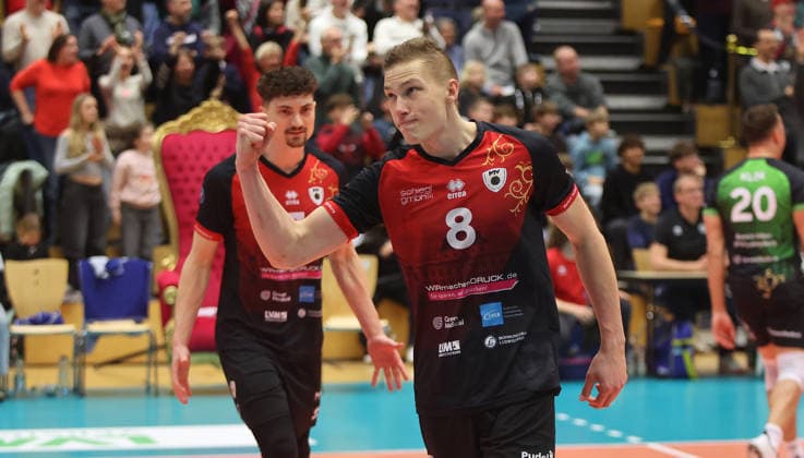Ludwigsburg , Volleyball Bundesliga , Barock Volleys MTV Ludwigsburg vs. FT 1844 Freiburg , Tomi Saarinen (Ludwigsburg )