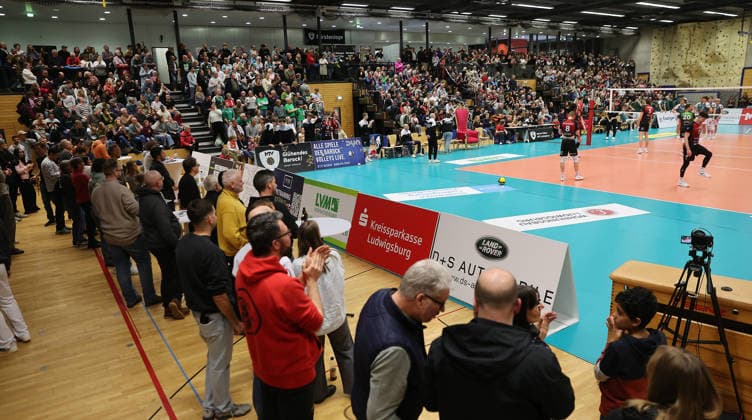 Ludwigsburg , Volleyball Bundesliga , Barock Volleys MTV Ludwigsburg vs. FT 1844 Freiburg , Übersicht Innenstadtsporthalle