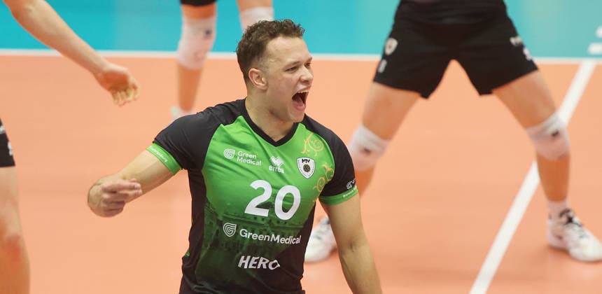 Ludwigsburg , Volleyball Bundesliga , Barock Volleys MTV Ludwigsburg vs. FT 1844 Freiburg , Jeffrey Klok ( Ludwigsburg )