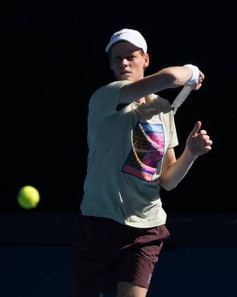 January 11, 2026: The defending champion JANNIK SINNER of Italy practises on Margaret Court Arena ahead of the 2026 Australian Open in Melbourne, Australia which starts in one weekÃ¢â‚¬â ¢s time. Cal Media Melbourne Australia - ZUMAc04_ 20260111_faf_c04_014 Copyright: xSydneyxLowx