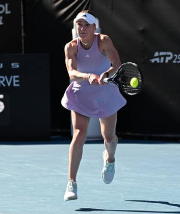 Ukraine™s Elina Svitolina during her singles final at the ASB Classic Women™s WTA250 tennis tournament at Manuka Doctor Arena, Auckland,New Zealand. Sunday 11 January 2026. Photo: Andrew Cornaga z Auckland New Zealand Copyright: xAndrewxCornaga x