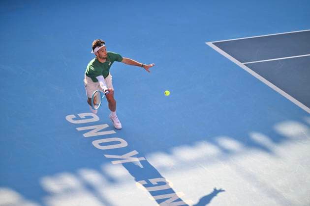 Hong Kong Tennis Open(ATP250) - Day 8 Lorenzo Musetti, an Italian tennis player, during a match at the Hong Kong Tennis Open(ATP250) on January 11, 2026 in Hong Kong. (Photo by Kobe Li Nexpher Images) Hong Kong