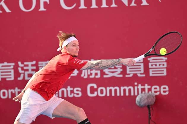 Hong Kong Tennis Open(ATP250) - Day 8 Alexander Bublik, a Kazakhstan tennis player, during a match at the Hong Kong Tennis Open(ATP250) on January 11, 2026 in Hong Kong. (Photo by Kobe Li Nexpher Images) Hong Kong