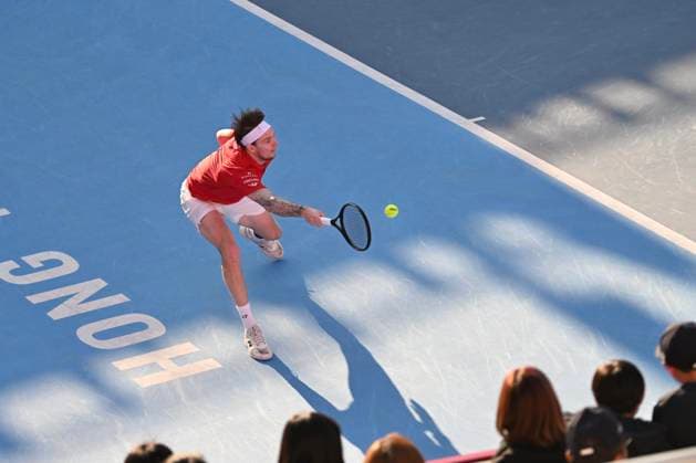 Hong Kong Tennis Open(ATP250) - Day 8 Alexander Bublik, a Kazakhstan tennis player, during a match at the Hong Kong Tennis Open(ATP250) on January 11, 2026 in Hong Kong. (Photo by Kobe Li Nexpher Images) Hong Kong