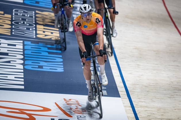 ABMA Elmar: Sixdays Bremen 2026 Team 12 - ANTENNE SCHLAGER - ABMA Elmar ( NED ) - Black - Querformat - quer - horizontal - Landscape - Event Veranstaltung: Sixdays Bremen 2026 - Category Kategorie: Cycling - Track cycling, Rad, Radsport, Bahnrad, Bahn Sixdays - Elite Men - Location Ort: Europe Germany - Bremen - ÖVB Arena - Discipline: Team Presentation - Distance: ... m - Date Datum: 10.01.2026 Saturday Day 2 -