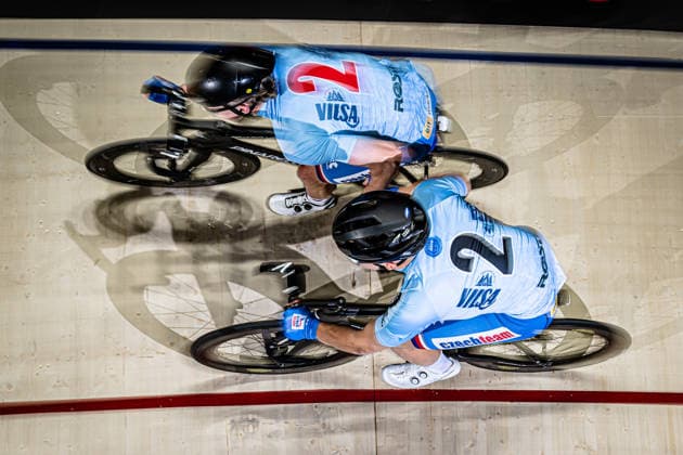 KOBLIZEK MatyaÅ¡, KRENEK Adam: Sixdays Bremen 2026 Team 2 - VILSA - KOBLIZEK MatyaÅ¡ ( CZE ) - Black - KRENEK Adam ( CZE ) - Red Querformat - quer - horizontal - Landscape - Event Veranstaltung: Sixdays Bremen 2026 - Category Kategorie: Cycling - Track cycling, Rad, Radsport, Bahnrad, Bahn Sixdays - Elite Men - Location Ort: Europe Germany - Bremen - ÖVB Arena - Discipline: Madison - Distance: ... m - Date Datum: 10.01.2026 Saturday Day 2 -