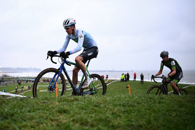 2026 Lloyds National Cyclo-cross Championships Picture by Olly Hassell SWpix.com - 11 01 2026 - Cycling - 2026 Lloyds National Cyclo-Cross Championships - Junior Open, Gypsies Green, South Shields, England, Milo Wills (Trinity Racing Cross) Copyright: x xSWpix.comx(t axPhotographyxHubxLtd)xOllyxHassell SWpix.comx SWP-3159-0266