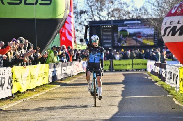 Nicole Azzetti (ITA ALE COLNAGO TEAM ASD) during Campionati Italiani Ciclocross, Cyclocross race in Brugherio, Italy, January 11 2026  Copyright: xDavidexVaninetti IPAxSportx xipa-agency.netx xx IPA_69923504 IPA_Agency_IPA69923504
