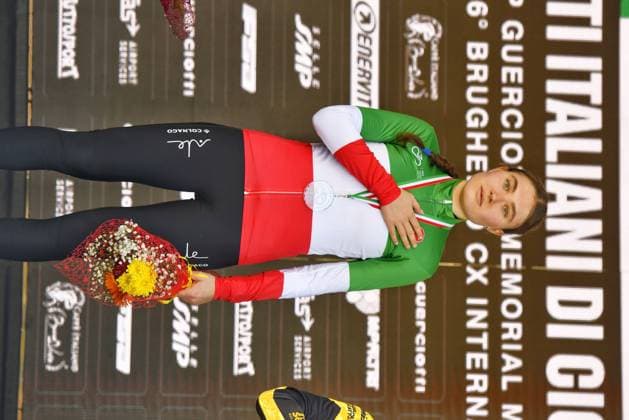 Nicole Azzetti (ITA ALE COLNAGO TEAM ASD) during Campionati Italiani Ciclocross, Cyclocross race in Brugherio, Italy, January 11 2026  Copyright: xDavidexVaninetti IPAxSportx xipa-agency.netx xx IPA_69923826 IPA_Agency_IPA69923826