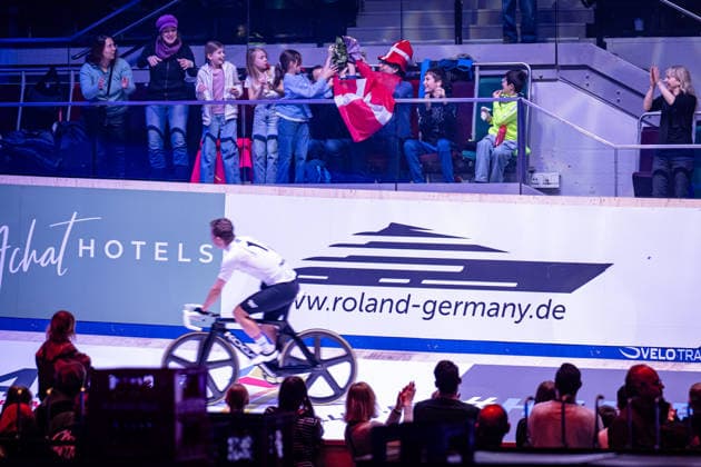 MALMBERG Matias: Sixdays Bremen 2026 Team 1 - HERMES SYSTEME - MALMBERG Matias ( DEN ) - Black - Award Ceremony - Medal Ceremony - Podium - Querformat - quer - horizontal - Landscape - Event Veranstaltung: Sixdays Bremen 2026 - Category Kategorie: Cycling - Track cycling, Rad, Radsport, Bahnrad, Bahn Sixdays - Elite Men - Location Ort: Europe Germany - Bremen - ÖVB Arena - Discipline: Laola Sprint - Distance: ... m - Date Datum: 10.01.2026 Saturday Day 2 -