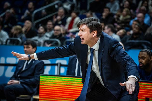 Basketball Berlin 11.01.2026 Saison 2025 2026 EasyCredit BBL 1. Bundesliga Männer, Herren Alba Berlin - MLP Academics Heidelberg Pedro Calles (Alba Berlin, Trainer)