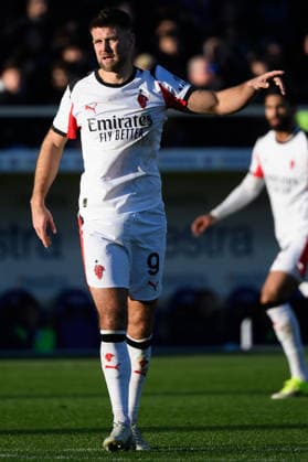 Niclas Fullkrug of AC Milan gestures during the Serie A football match between ACF Fiorentina and AC Milan at Artemio Franchi stadium in Florence (Italy), January 11, 2026. andreaxstaccioli