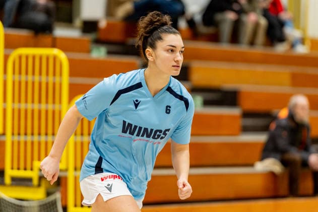 Alinde Kerluku (Wings Leverkusen,No.06) beim aufwärmen DEU, Leverkusen, 11.01.2026 Basketball, Damen 2.Bundesliga Nord, 14. Spieltag, Wings Leverkusen - Talents BonnRhöndorf