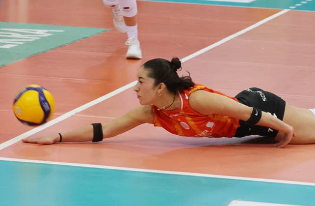 Stuttgart , Volleyball Bundesliga Allianz MTV Stuttgart vs. ETV Hamburger Volksbank Volleys , Fabiana Mottis ( Stuttgart )