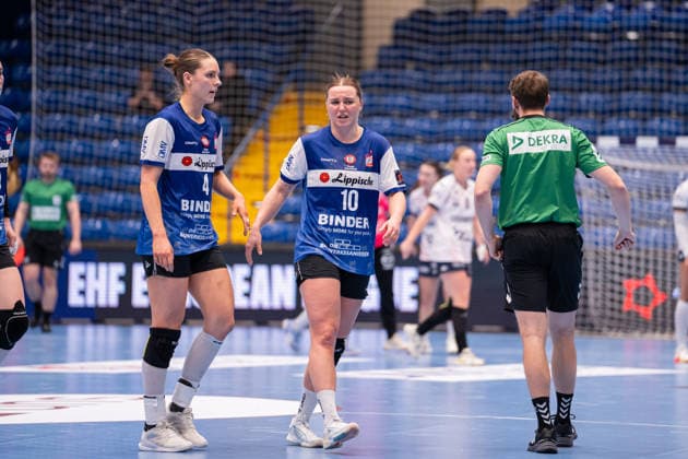 HSG Blomberg-Lippe (GER) vs. Chambray Touraine Handball (FRA), Handball, EHF European League Women, Gruppenphase, 11.1.2026, Saision 2025 2026, Lemgo Maxi Muehlner (HSG Blomberg-Lippe, 10) ist unzufrieden Lemgo Phoenix Contact Arena Deutschland