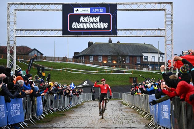 2026 Lloyds National Cyclo-cross Championships Picture by Olly Hassell SWpix.com SWpix.com - 11 01 2026 - Cycling - 2026 Lloyds National Cyclo-Cross Championships - Gypsies Green, South Shields, England - Elite Open, Winner Cameron Mason (Alpecin Deceuninck) Wins Fourth National Title Copyright: x xSWpix.comx(t axPhotographyxHubxLtd)xOllyxHassell SWpix.comx SWP-3159-0403