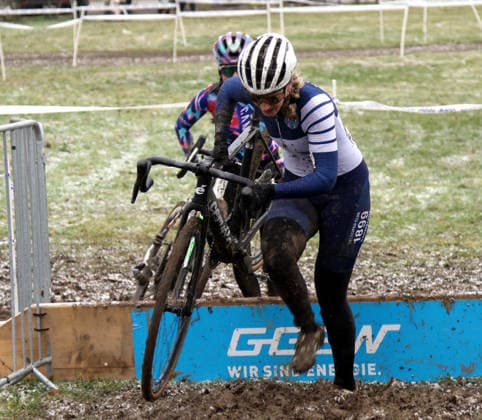 lsb - Radsport - Cyclo Cross - Deutsche Meisterschaften in Bensheim - 10. und 11.01.2026 - Saison 2025-2026 - Bensheim v. l. Lisa Heckmann Darmstadt Elite Damen Aktion, Einzelbild, -