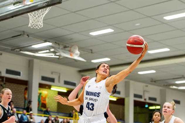 Natalie Villaflor (Wings Leverkusen,No.43) DEU, Leverkusen, 11.01.2026 Basketball, Damen 2.Bundesliga Nord, 14. Spieltag, Wings Leverkusen - Talents BonnRhöndorf