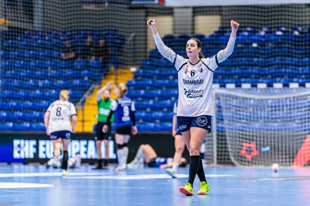 Carin Stroemberg (Chambray Touraine Handball, 06) jubelt freut sich GER, HSG Blomberg-Lippe (GER) vs. Chambray Touraine Handball (FRA), Handball, EHF European League Women, Gruppenphase, 11.01.2026 GER, HSG Blomberg-Lippe (GER) vs. Chambray Touraine Handball (FRA), Handball, EHF European League Women, Gruppenphase, 11.01.2026 Lemgo Copyright: xEibner-Pressefoto JanxRollingerx EP_JSK