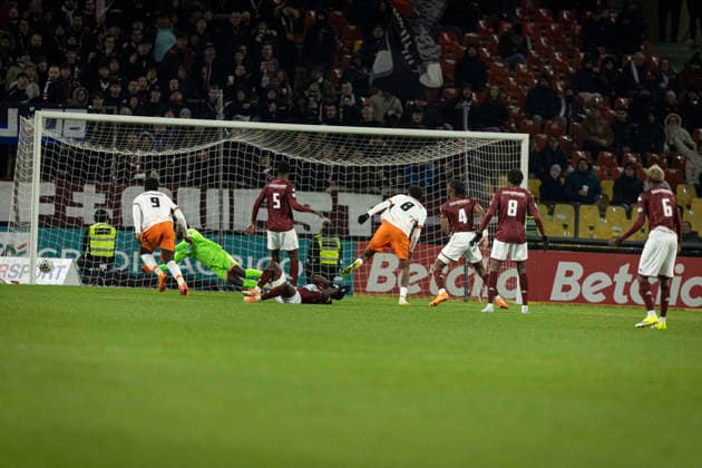 FOOTBALL: Coupe de France 16e de finale FC Metz vs Montpellier - 11 01 2026 Stade Saint-Symphorien. Metz Issoufou Yanis 8  Copyright: xelyxandroxcegarrax