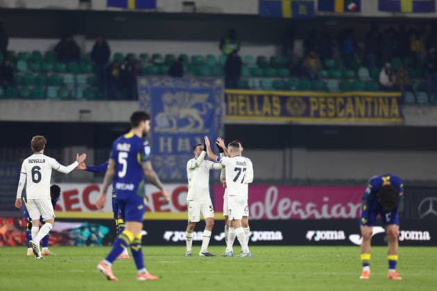 January 11, 2026, Verona, Veneto, Italy: LAZIO players celebrate winning Matchday 20 of 38 of the Serie A 2025 26 between HELLAS VERONA and LAZIO at the Bentegodi Stadium in Verona, Italy Verona Italy - ZUMAc179 20260111_zep_c179_021 Copyright: xMickaelxChavetx