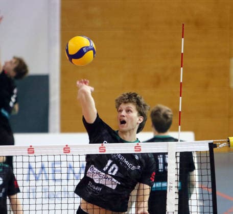 Patrick RUPPRECHT(Haching), He-Volleyball, 1. BL,25 26, TSV Haching Muenchen vs Helios Gizzlys Giesen, , Geothermie Arena, Unterhaching, 11.01.26 Copyright: WolfgangxFehrmann