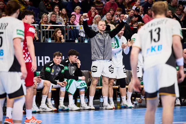 Handball-Herren-Laenderspiel - Deutschland - Kroatien am 11.01.2026, Jubel von Justus Fischer ( 54 Deutschland) Hannover ZAG arena Niedersachsen Deutschland