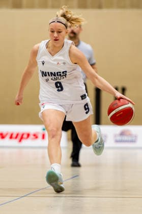 Lucie Keune (Wings Leverkusen,No.09) DEU, Leverkusen, 11.01.2026 Basketball, Damen 2.Bundesliga Nord, 14. Spieltag, Wings Leverkusen - Talents BonnRhöndorf